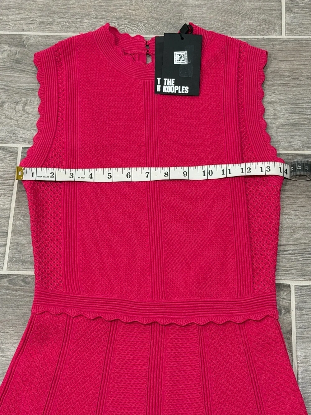 NWT! The Kooples Pink Mock Neck Knit Mini Dress. Size Medium.